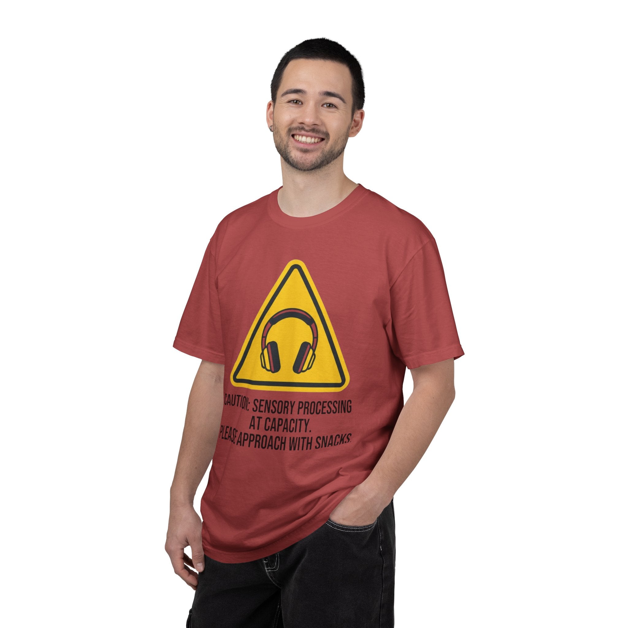 "Sensory At Capacity" Unisex Garment-Dyed Tee