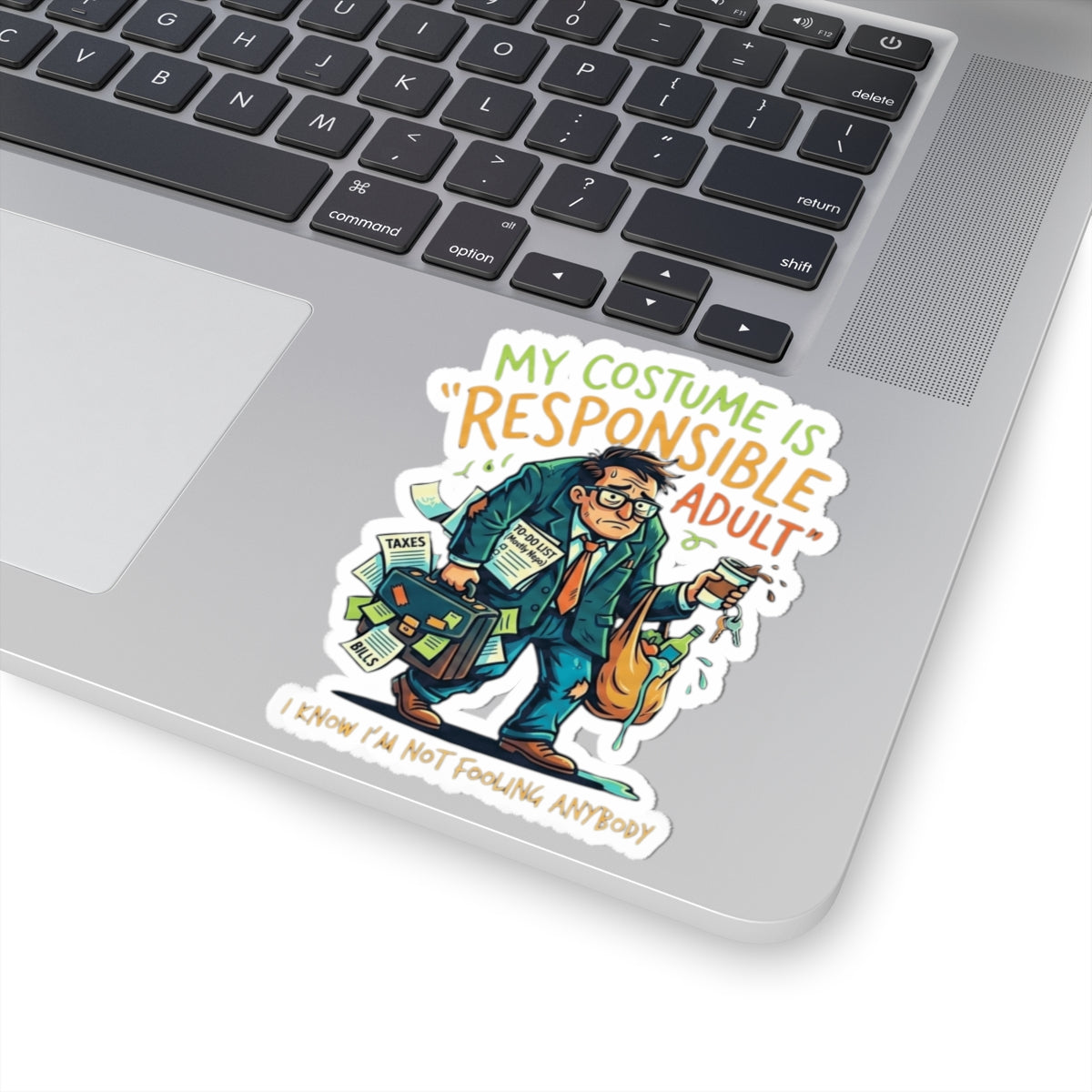 "Responsible Adult Costume" Sticker — Main