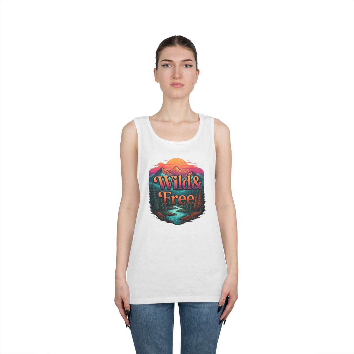 Color: White | Wild & Free Tank Top
