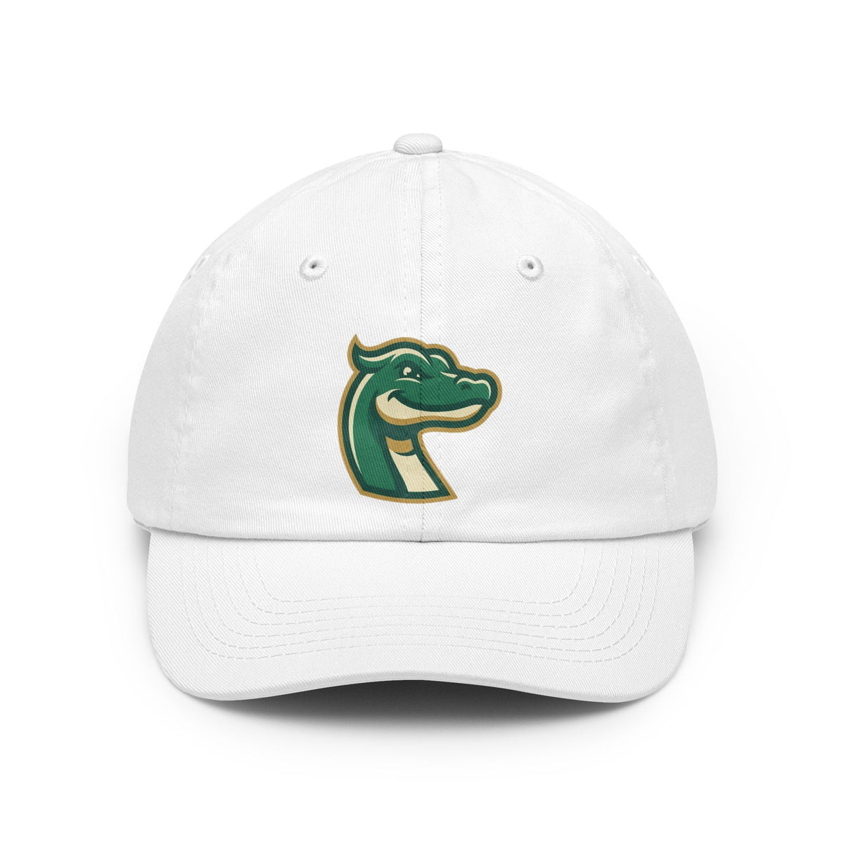 Color: White | Ogopogo (Canada) Dad Hat — Graphic