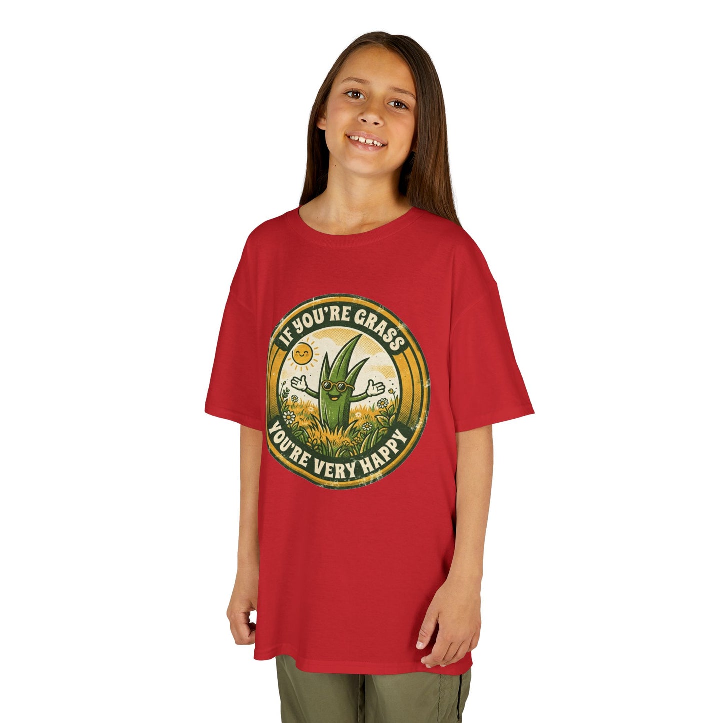 "If You're Grass You're Very Happy" Kids Tee