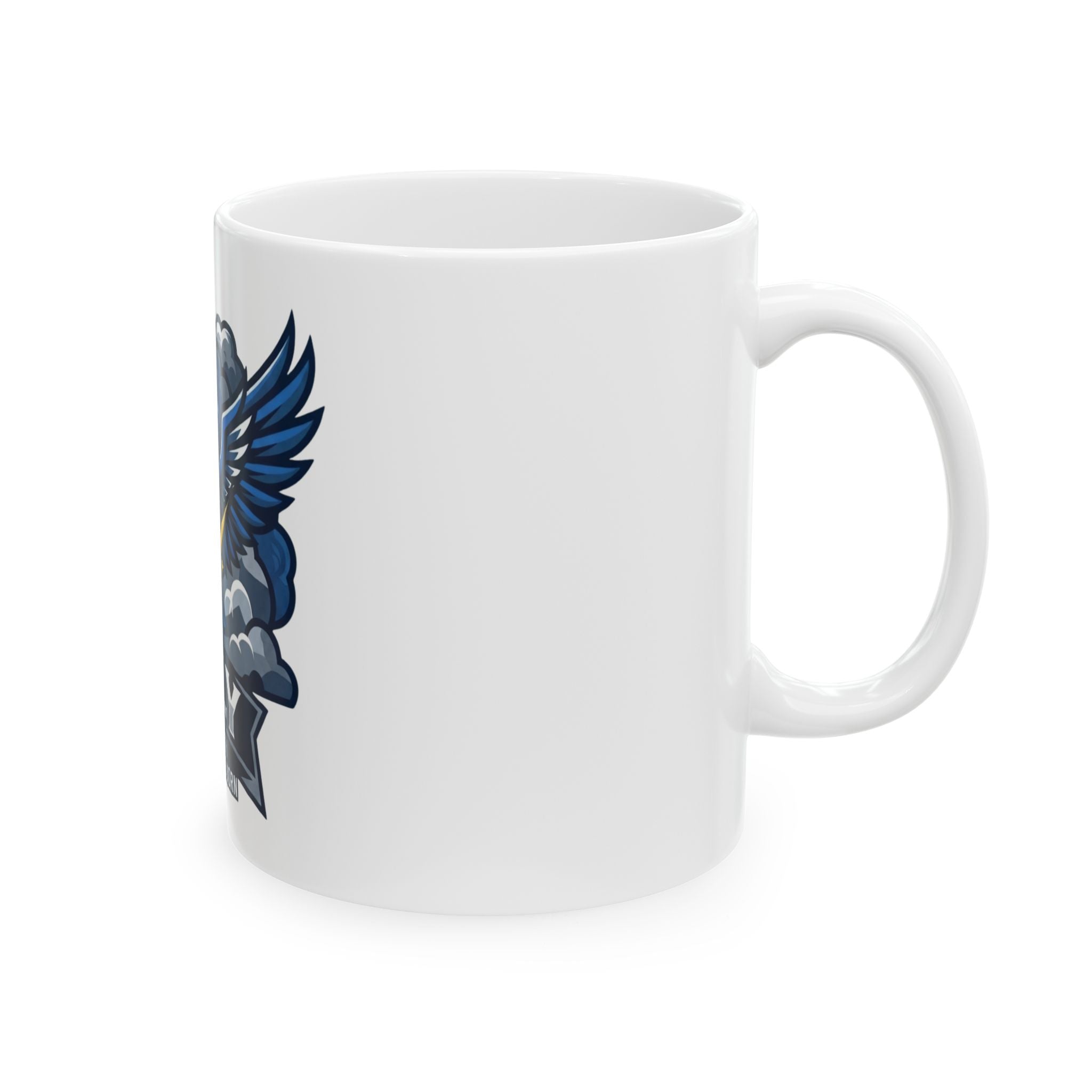 "July Legend" White Ceramic Mug