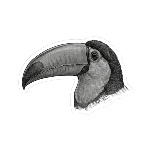 "Pencil Sketch Art Toucan" Sticker
