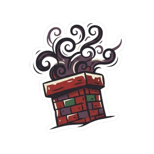 "Up On The Housetop Doing Naughty Stuff" Sticker