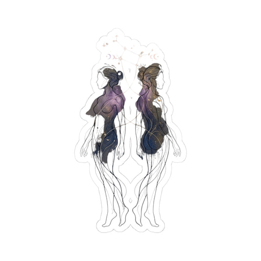 "Gemini The Celestial Twins" Sticker — Main