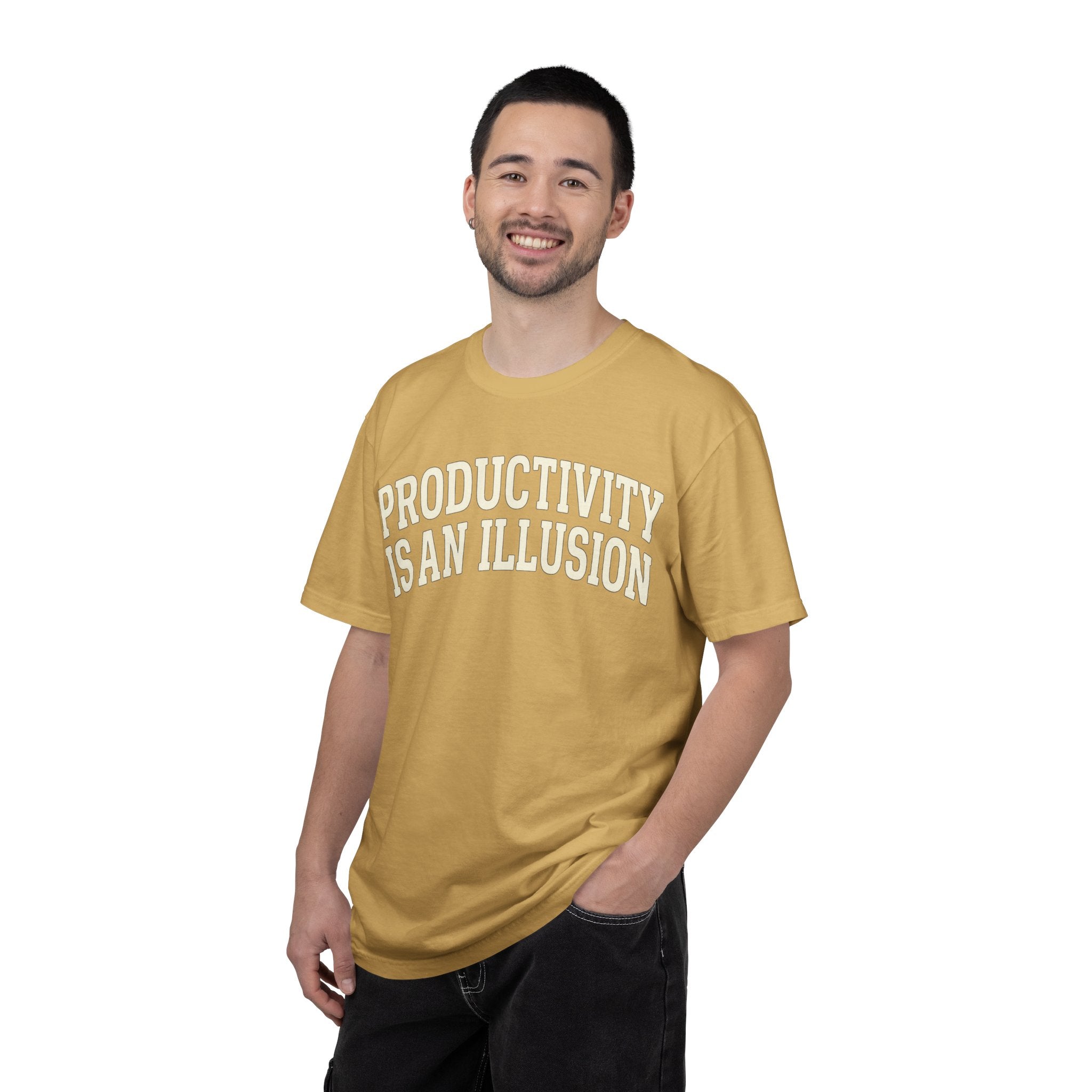 "Productivity is an Illusion" Unisex Garment-Dyed T-shirt