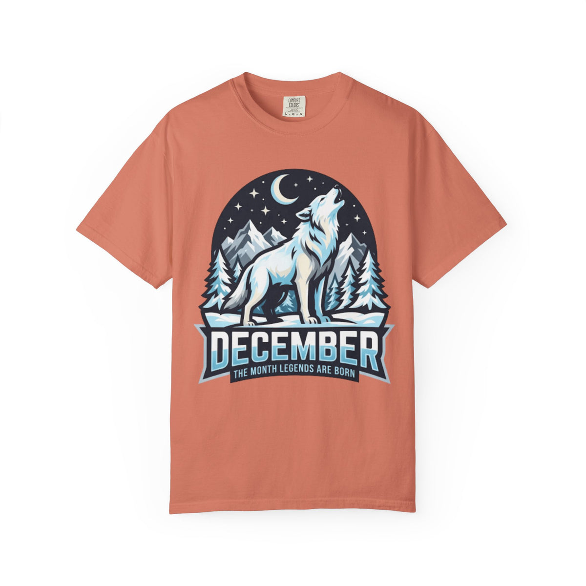 Color: Terracotta | December Legend Unisex Garment-Dyed Tee