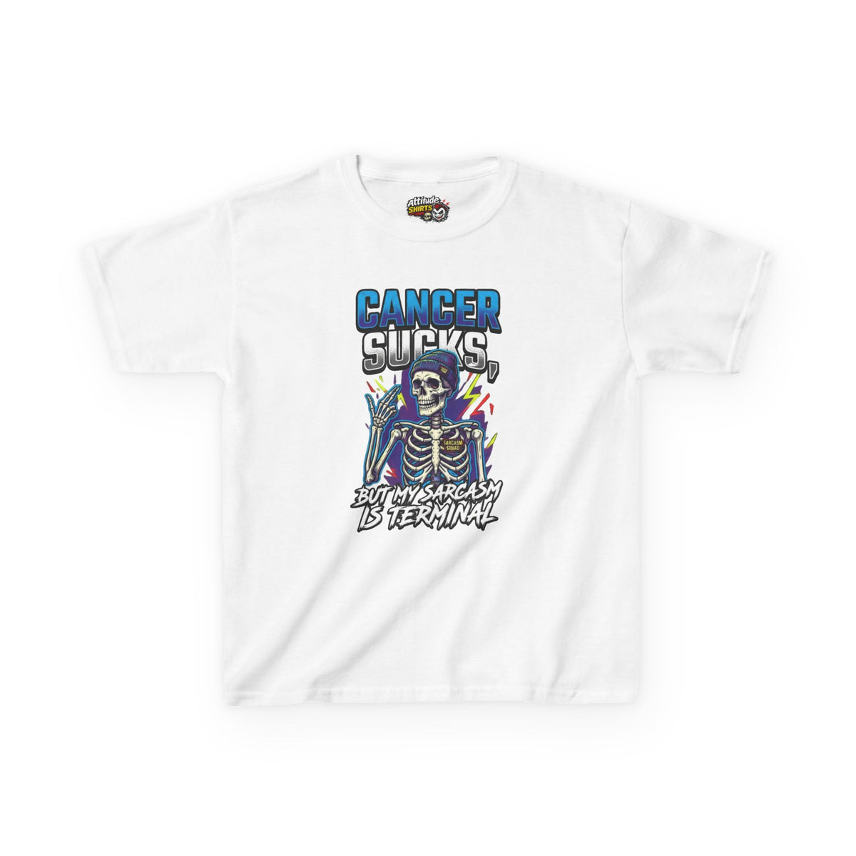Cancer Sucks But My Sarcasm Is Terminal Kids Tee