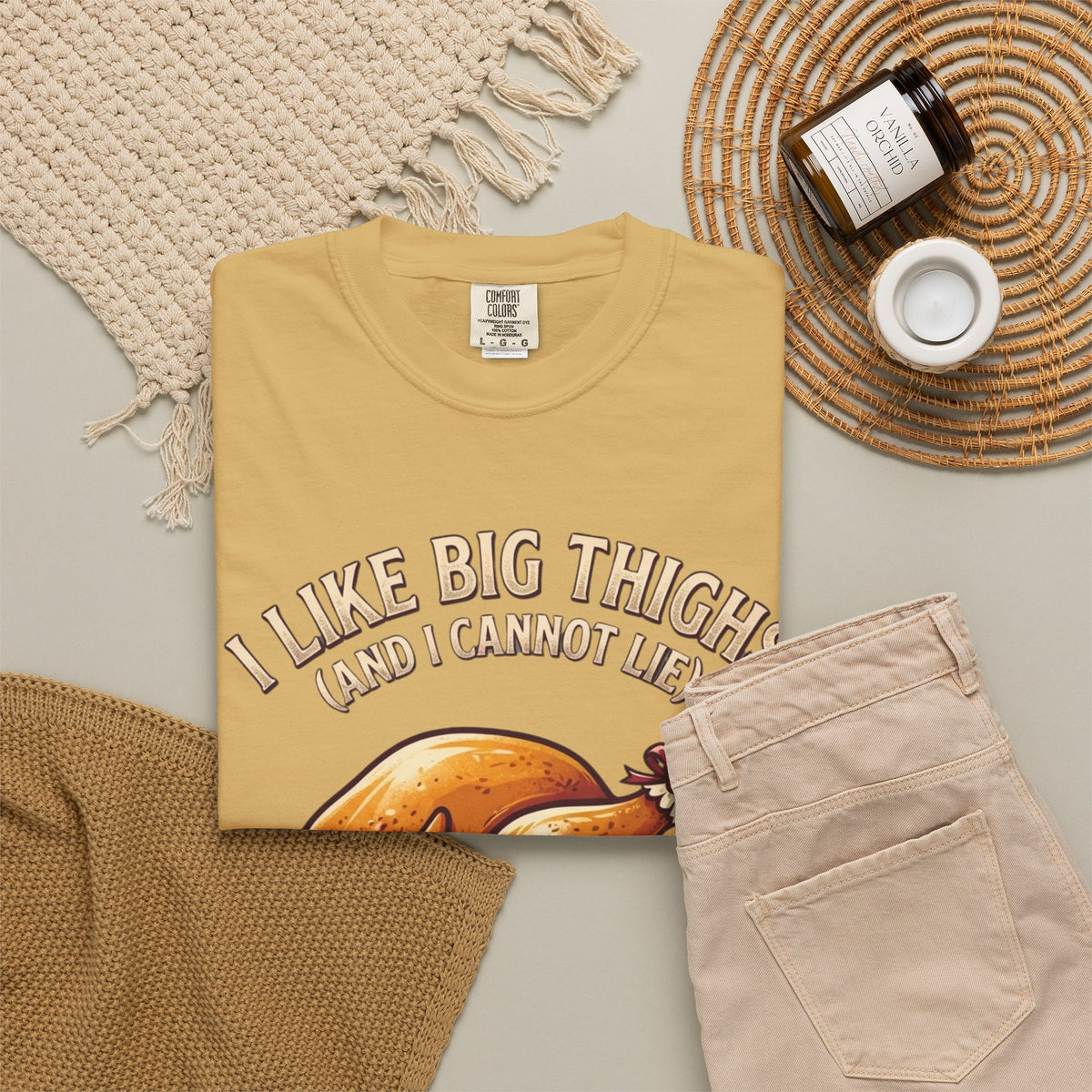 "I Like Big Thighs" Unisex Garment-Dyed Tee