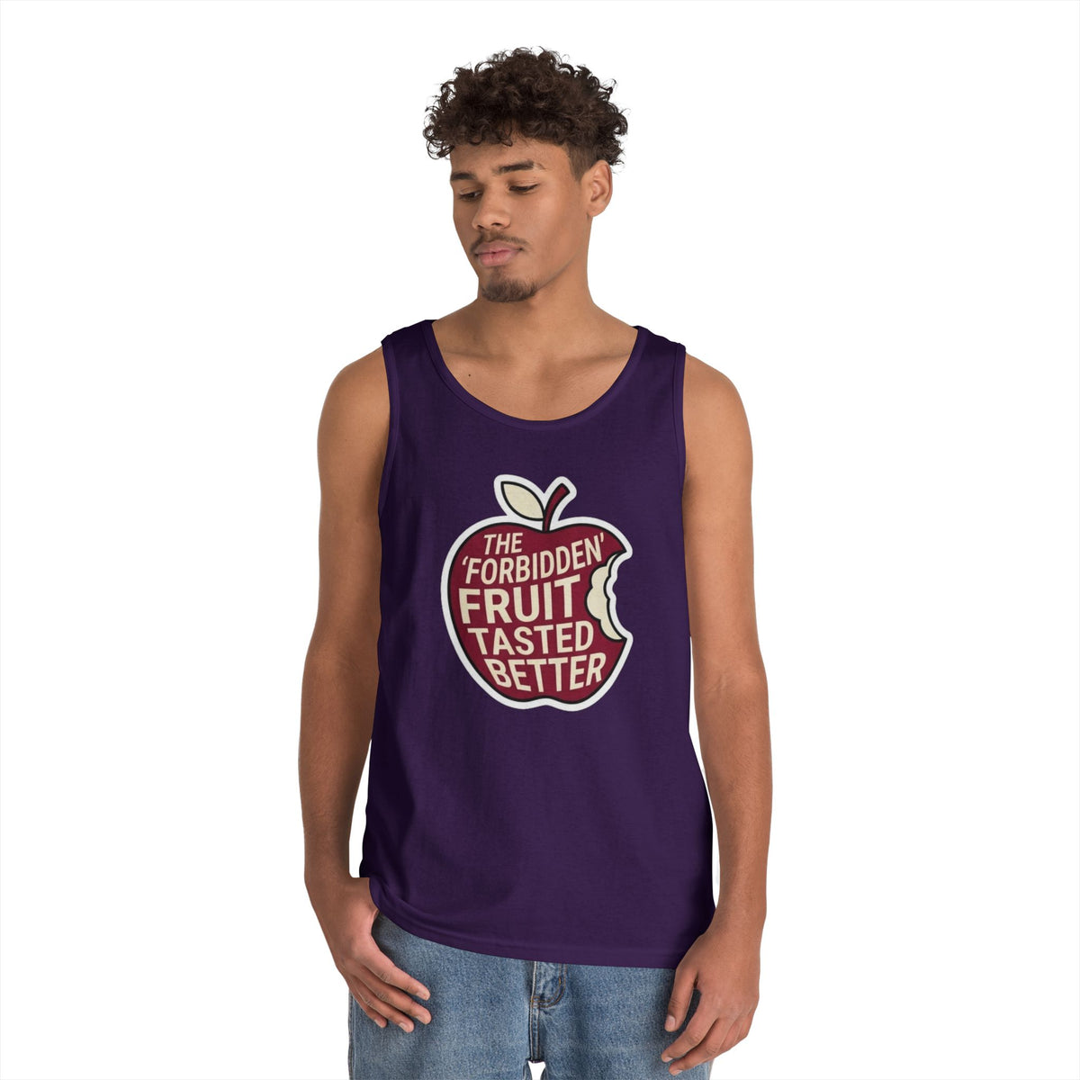 Color: Purple | Good Book Series Forbidden Fruit Tasted Better Tank Top