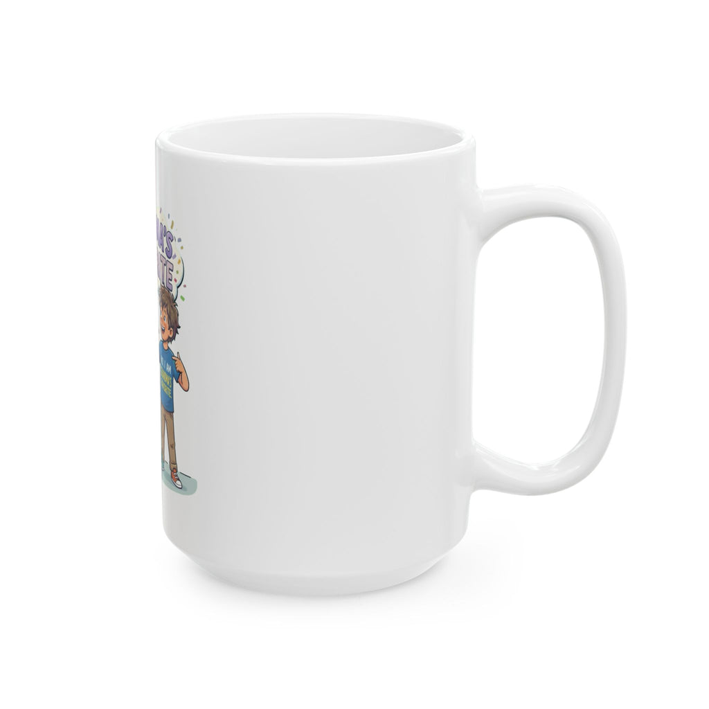 "Grandma's Favorite" White Ceramic Mug