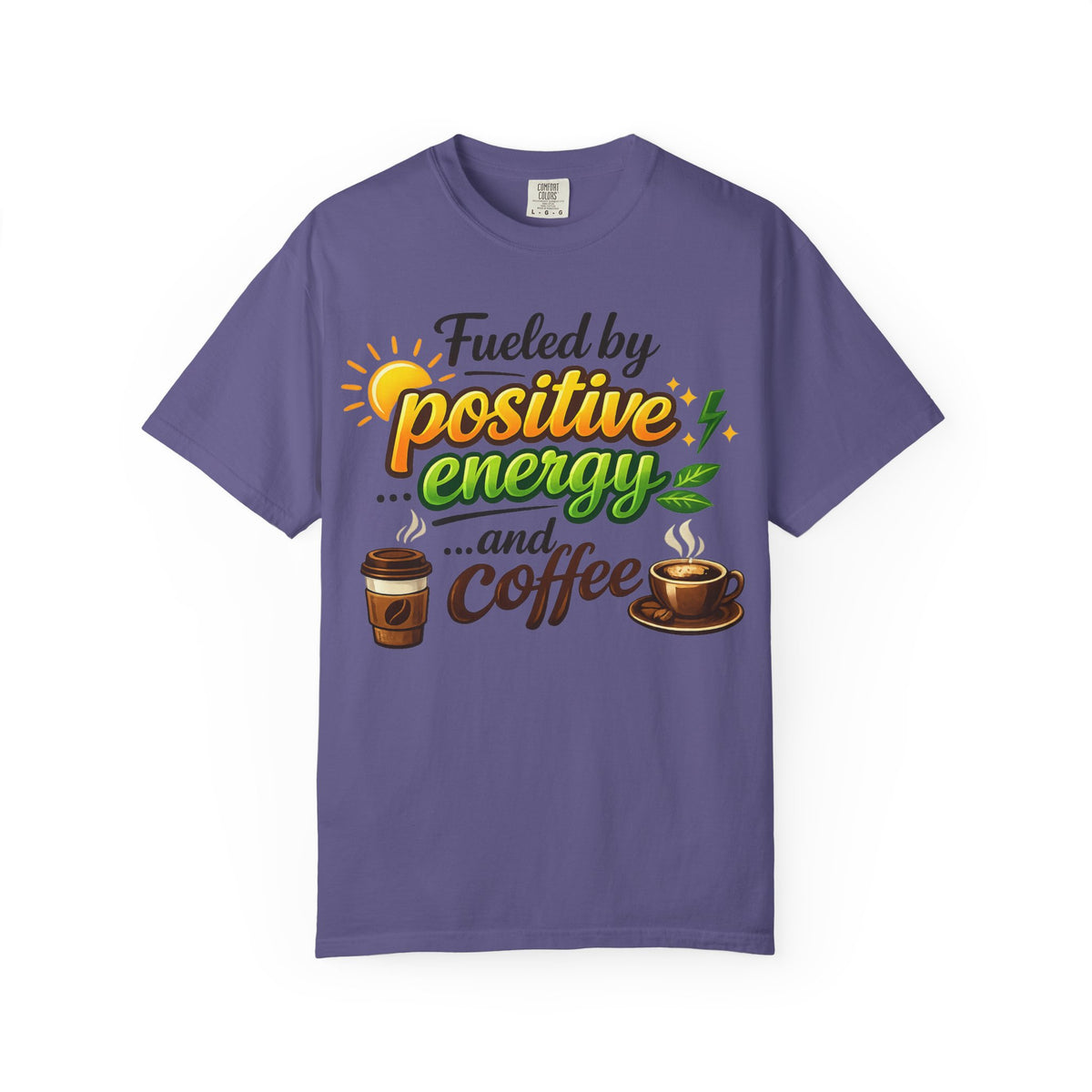 Color: Grape | The High-Voltage Morning Routine Unisex Garment-Dyed T-shirt