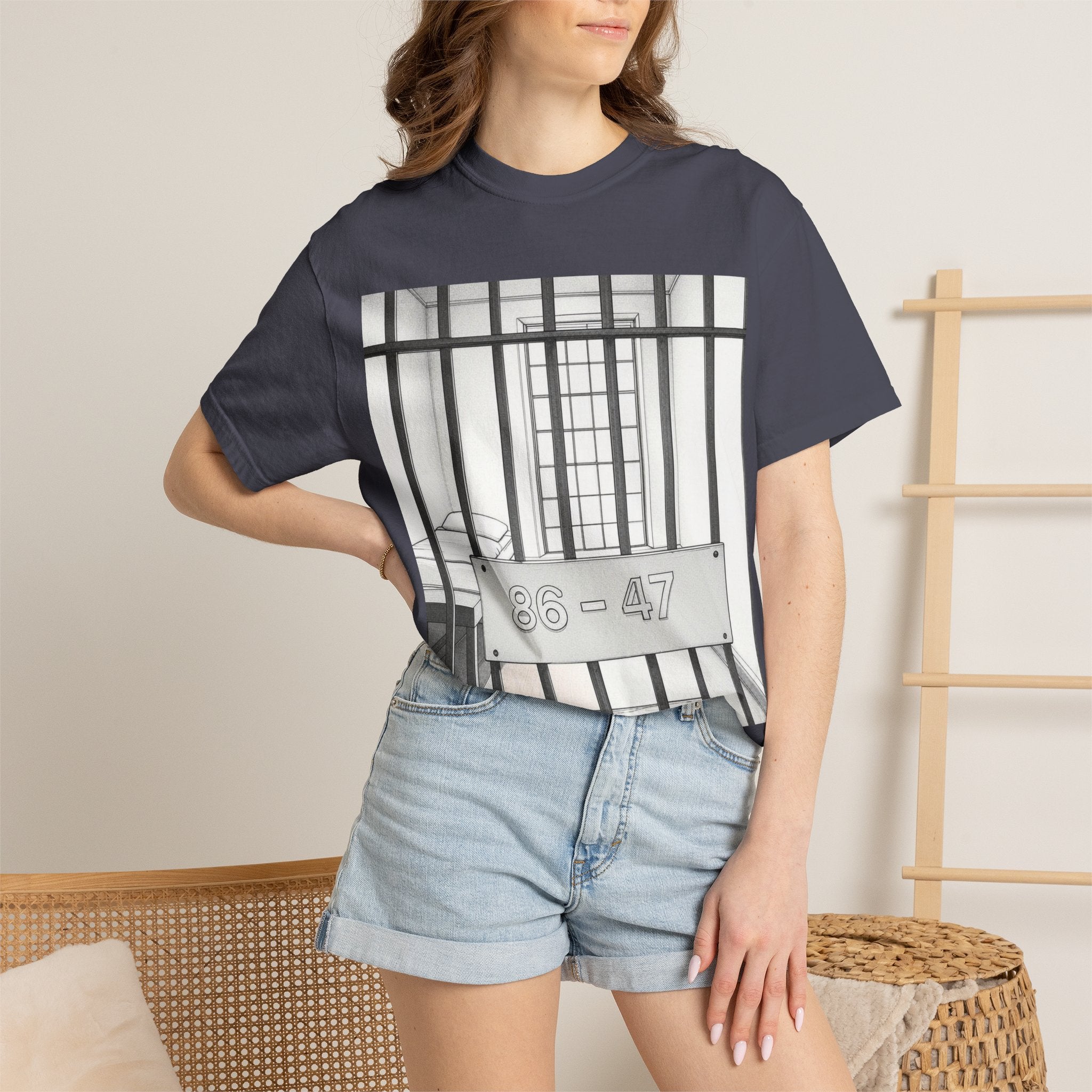 "86-47 Jail Cell" Unisex Garment-Dyed T-shirt