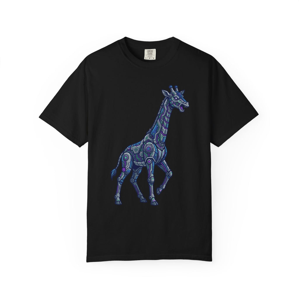 "Cyber Giraffe" Unisex Garment-Dyed Tee