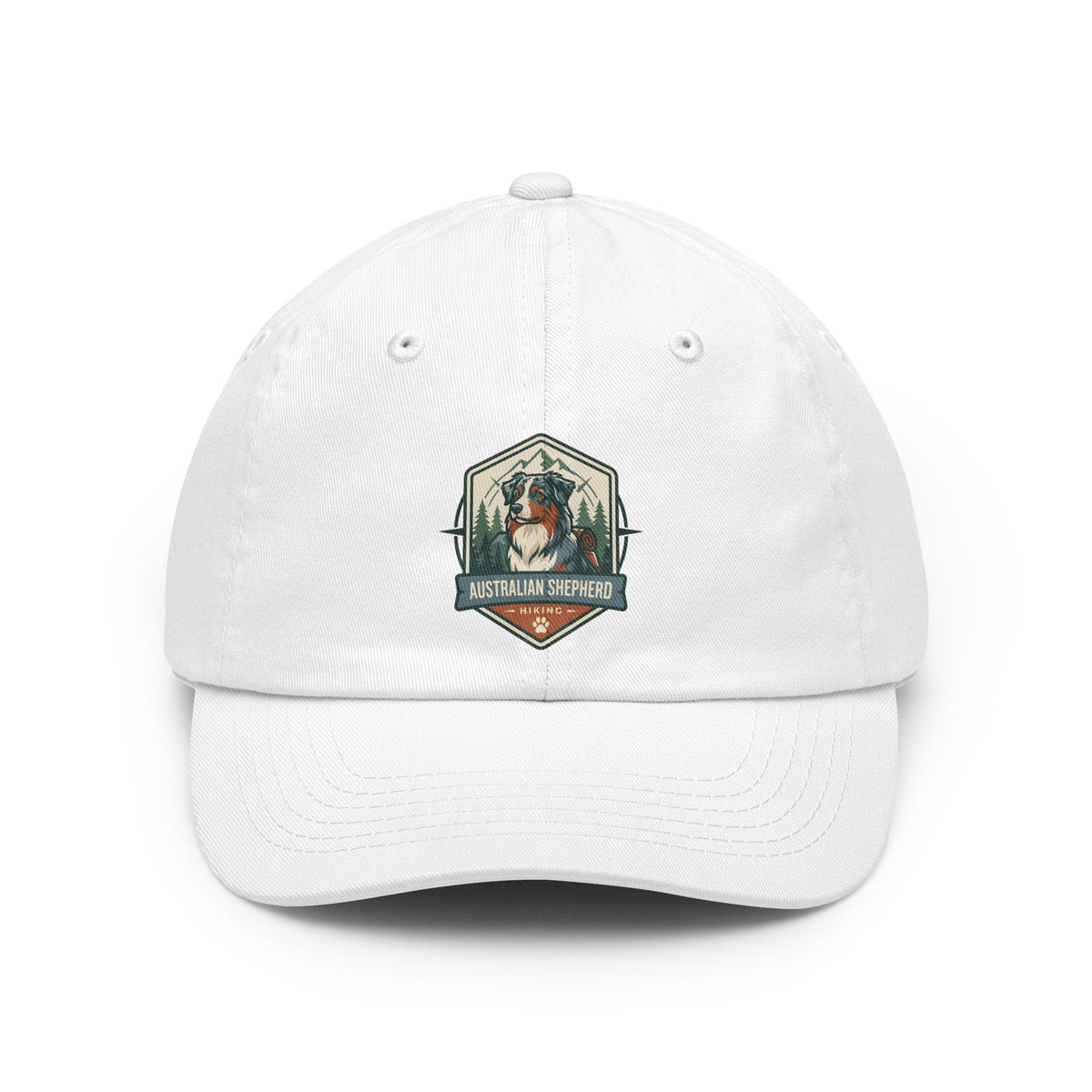 Color: White | Australian Sheperd Dad Hat