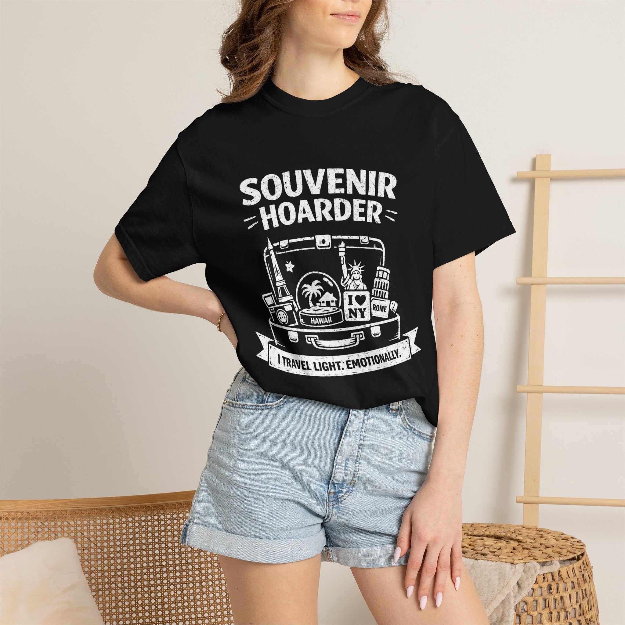 "Souvenir Hoarder" Unisex Garment-Dyed T-shirt