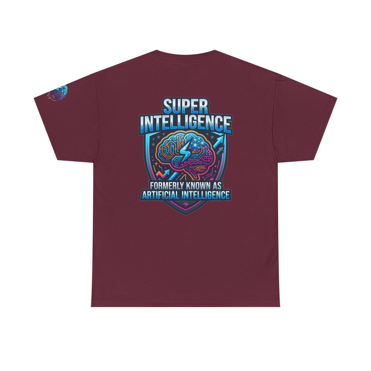 Color: Maroon | Super Intelligence Premium Graphic Tee