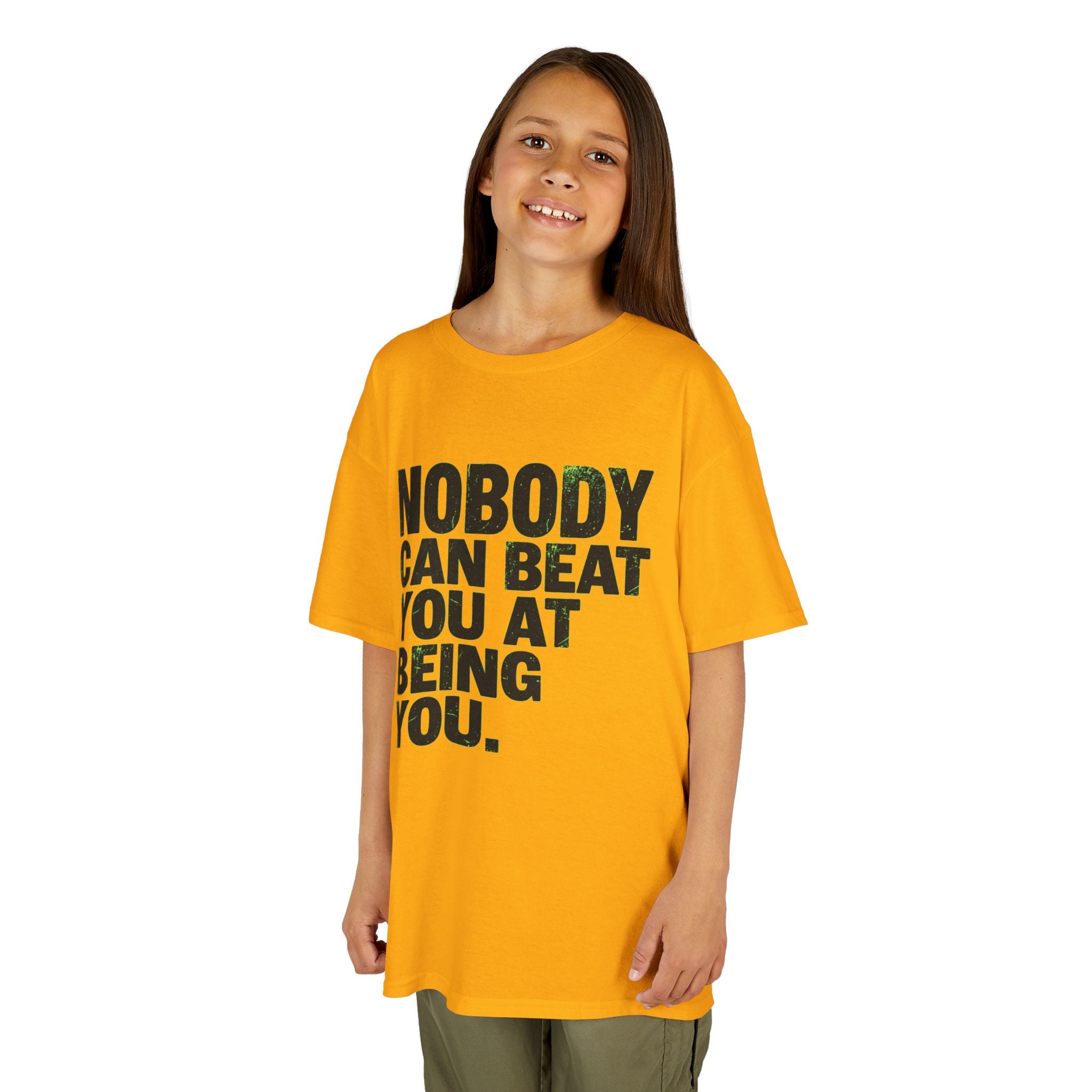"Nobody Can Beat You At Being You" Kids Tee