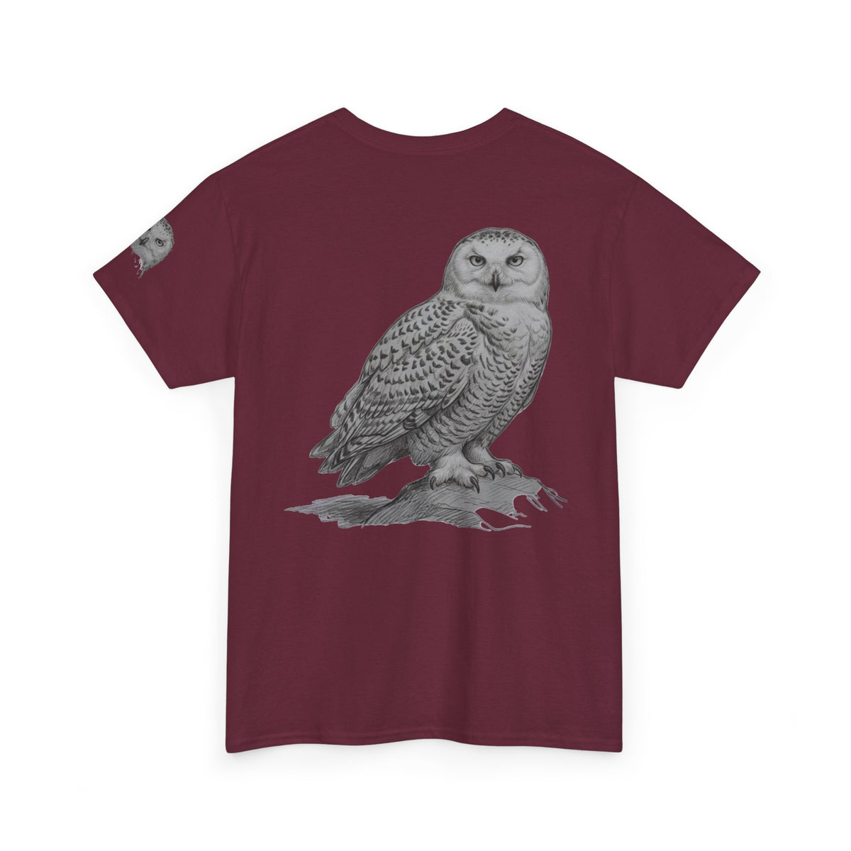 "Pencil Sketch Art Owl" Premium Graphic Tee