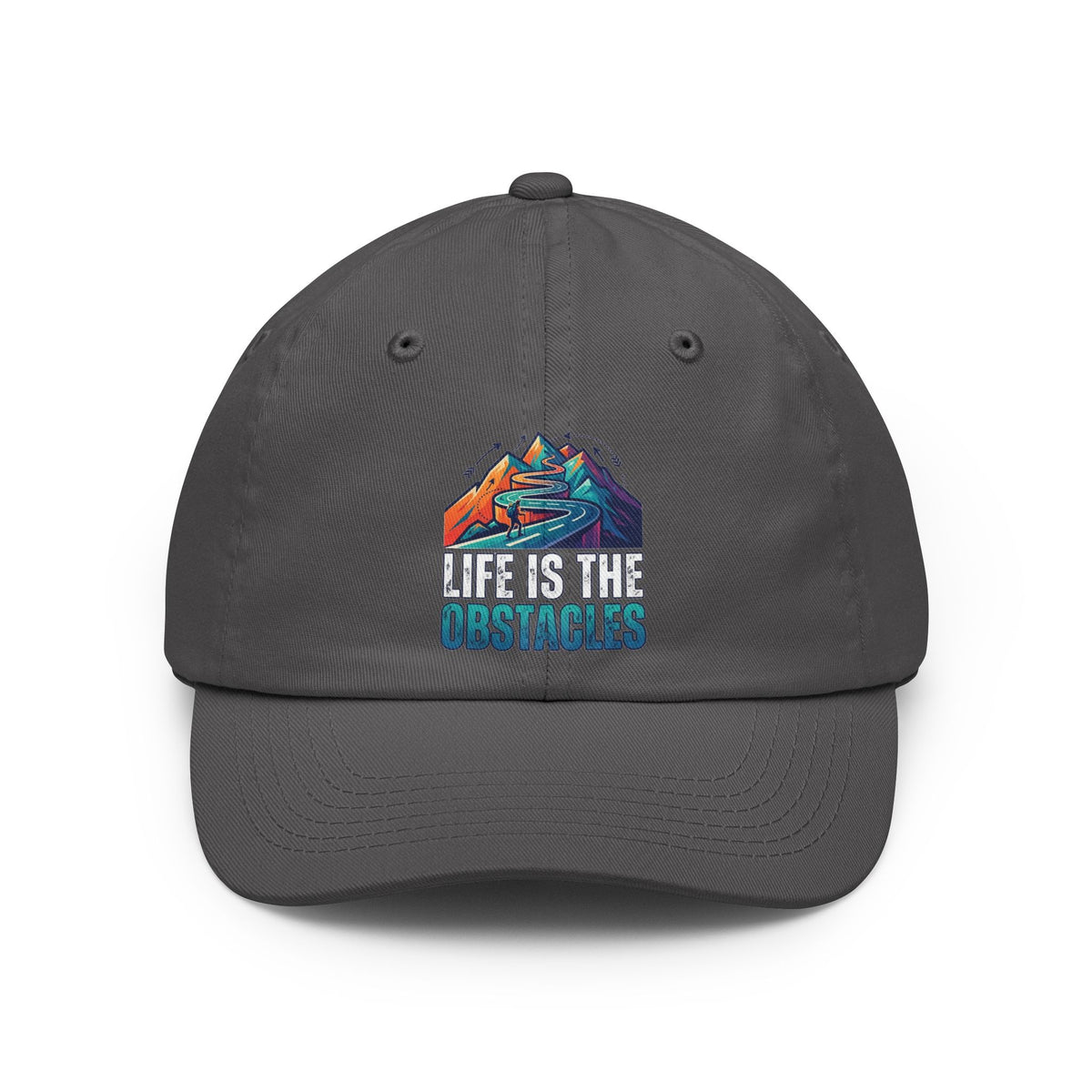 Color: Charcoal | Life Is The Obstacles Dad Hat