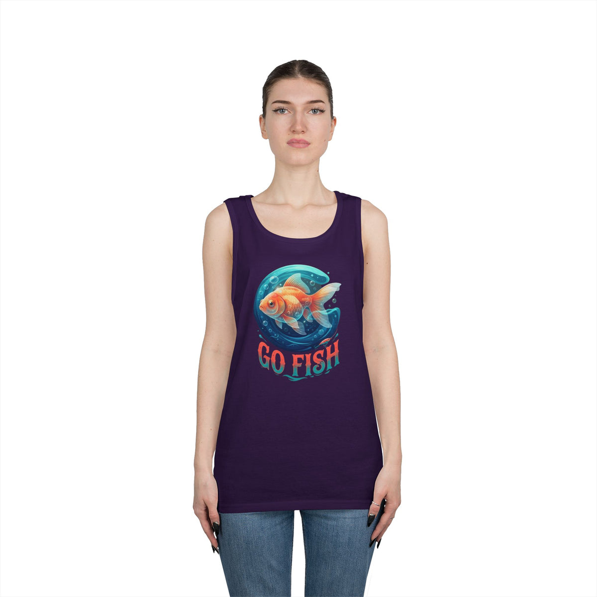 Color: Purple | Go Fish Tank Top