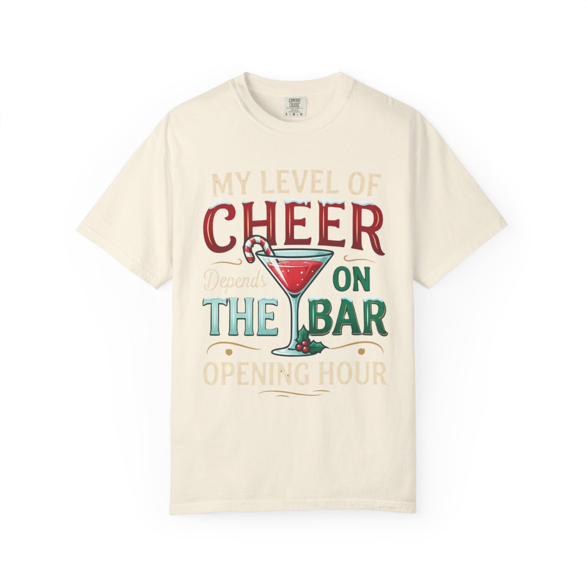 "Christmas Cheer" Unisex Garment-Dyed Tee