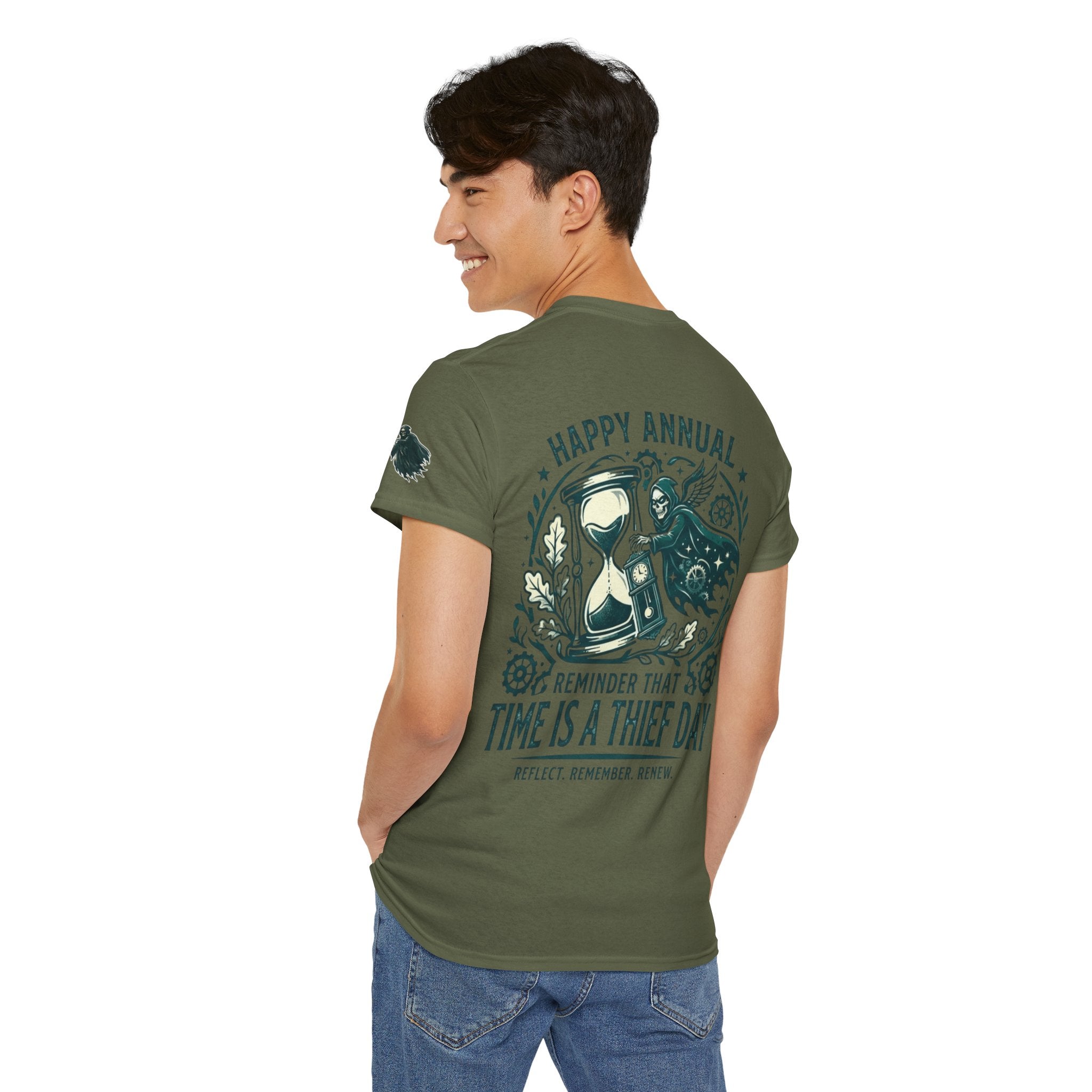 "Time Is A Thief Day" Premium Graphic Tee