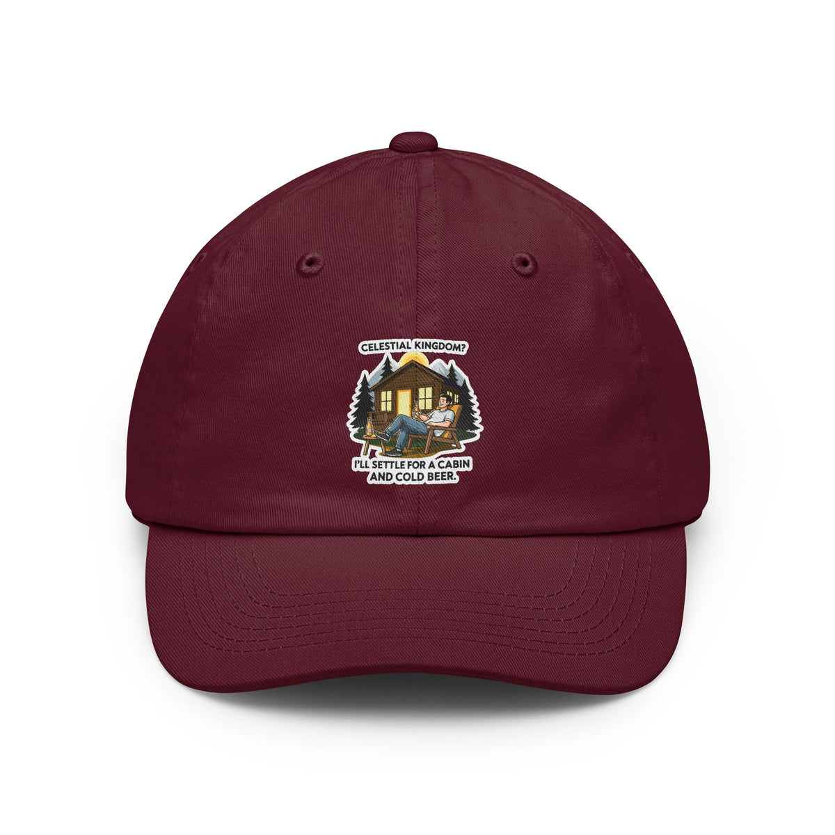 Color: Maroon | Celestial Kingdom-Beer Dad Hat