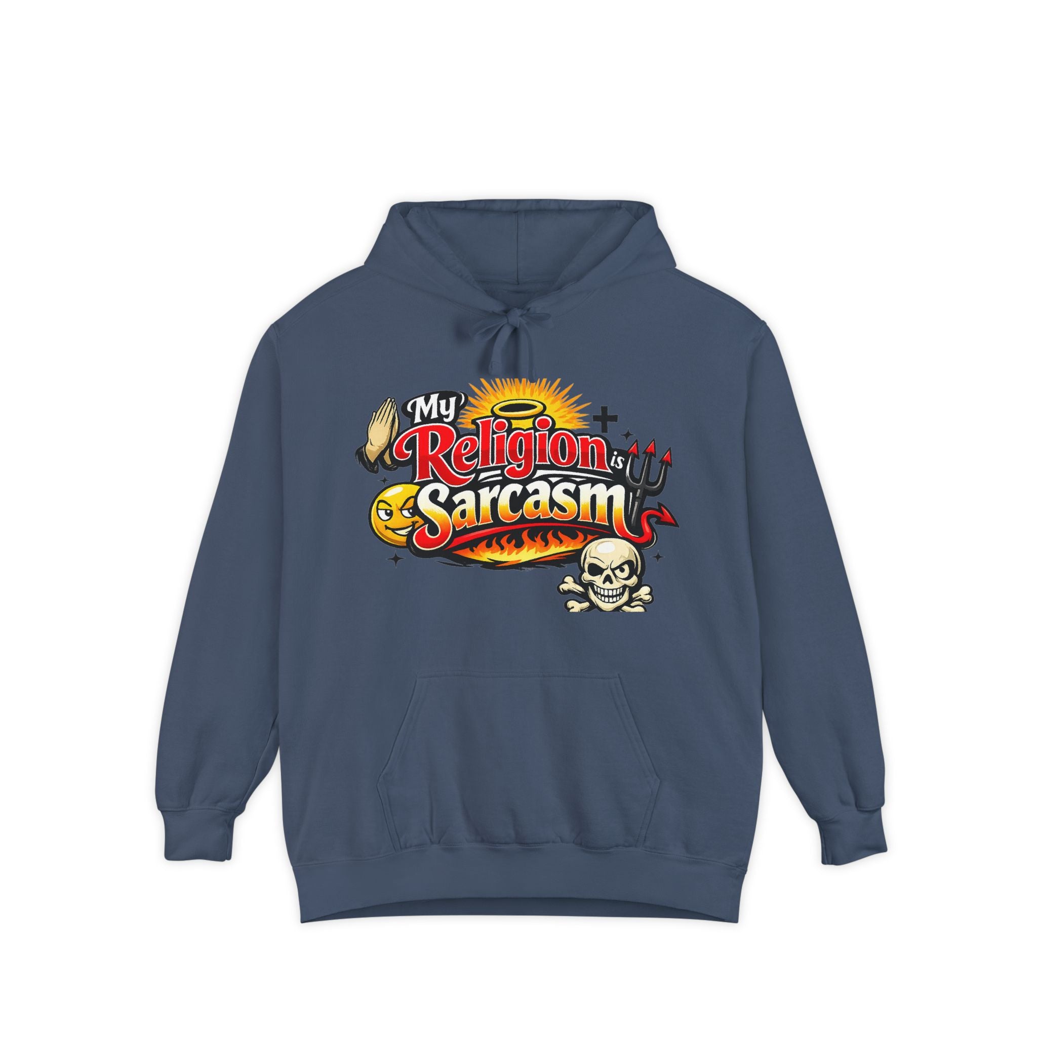 Sarcasm is My Savior | Garment-Dyed Hoodie — AttitudeShirts