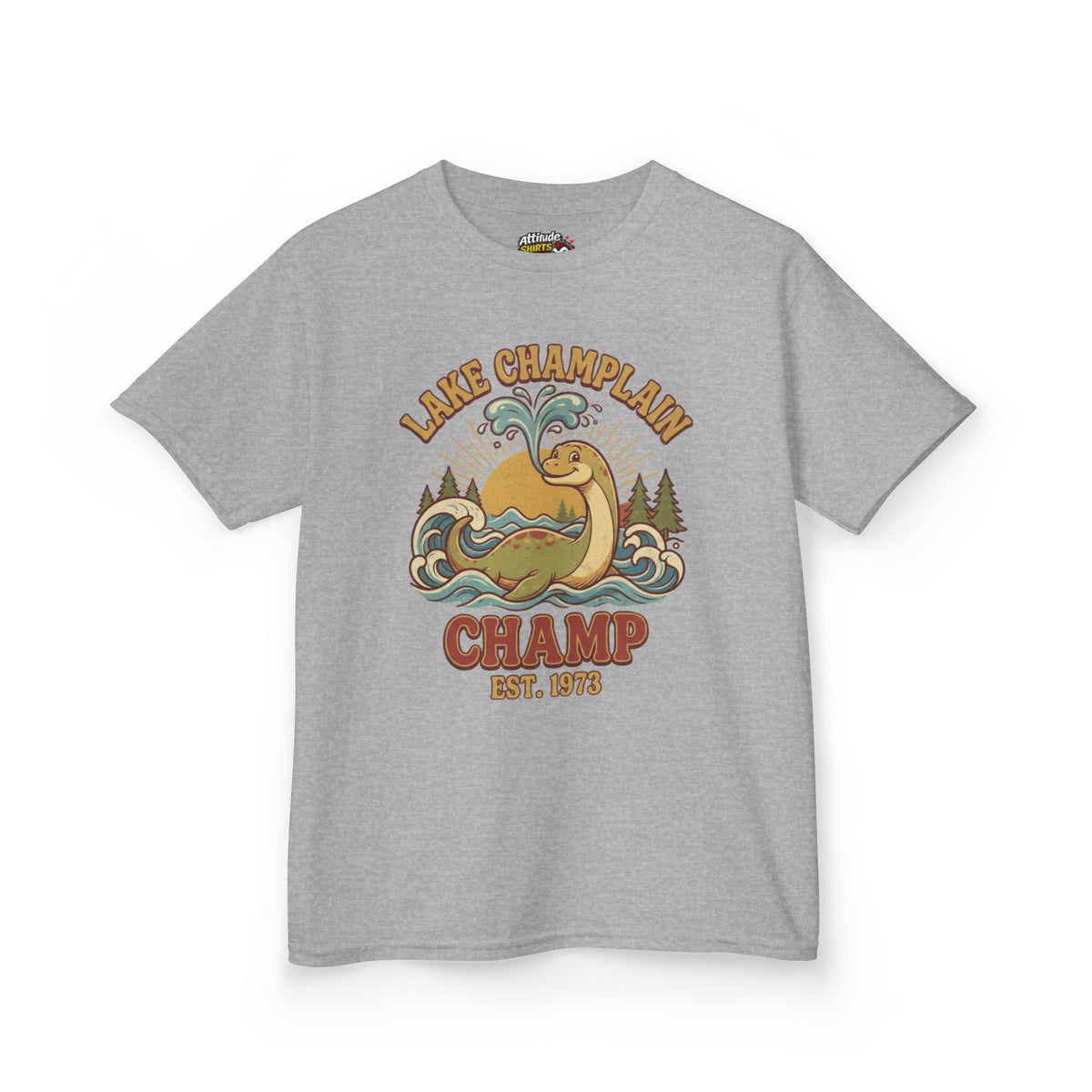 Color: Sport Grey | Champ (Lake Champlain) Kids Tee