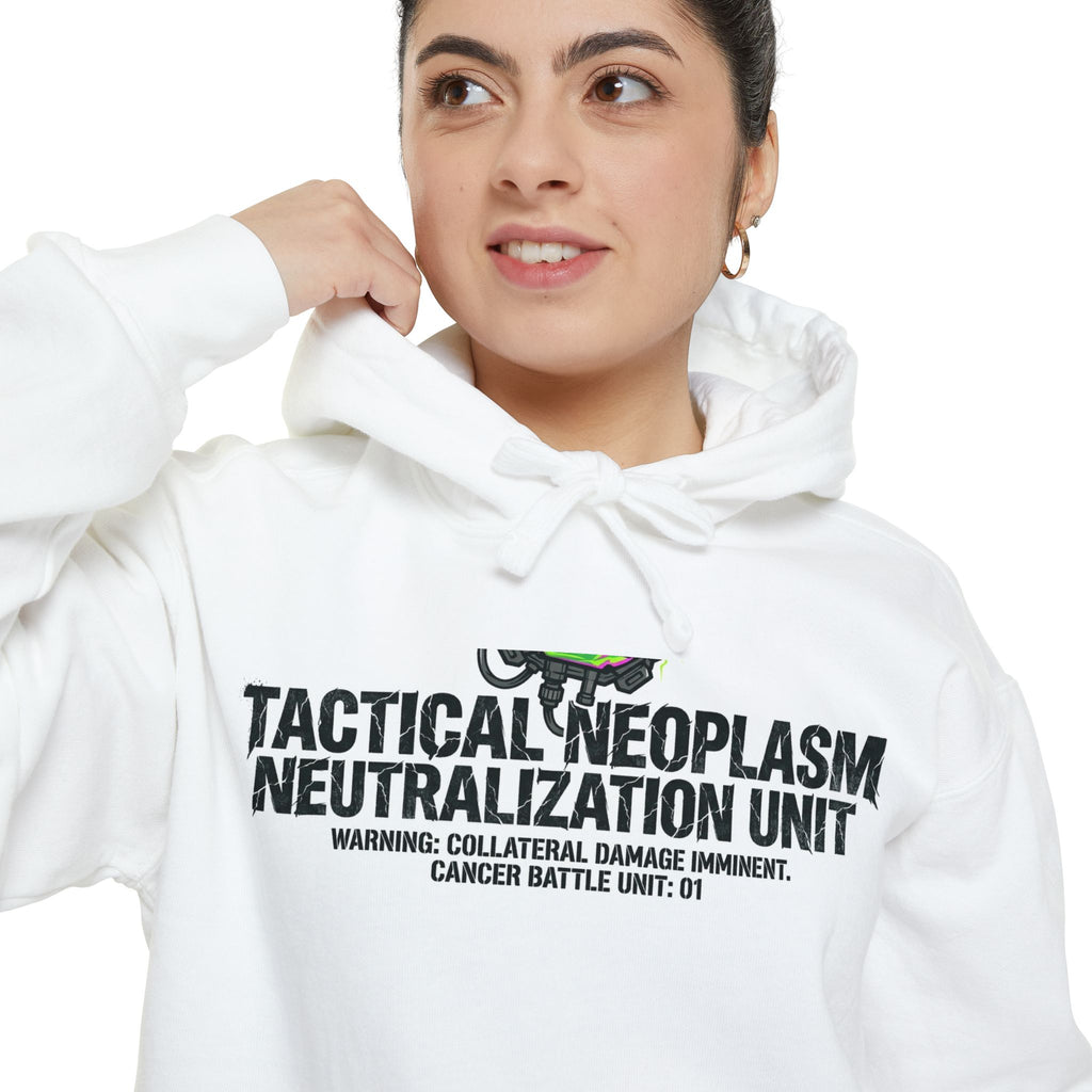 Battle Unit: Cancer Division | Garment-Dyed Hoodie — AttitudeShirts