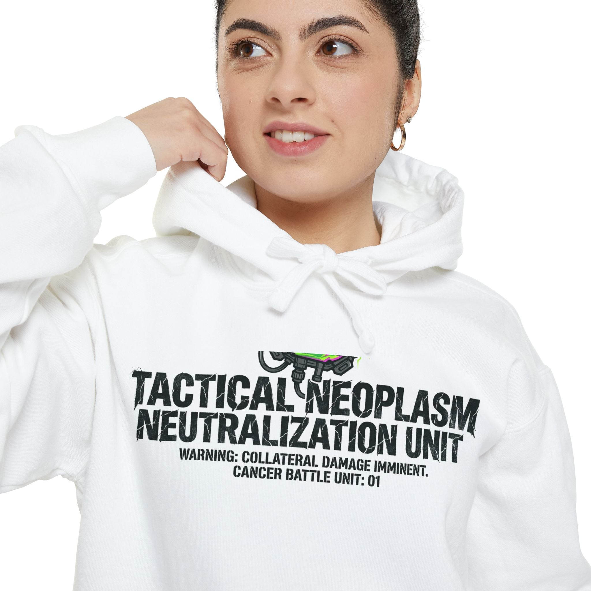 Battle Unit: Cancer Division | Garment-Dyed Hoodie — AttitudeShirts