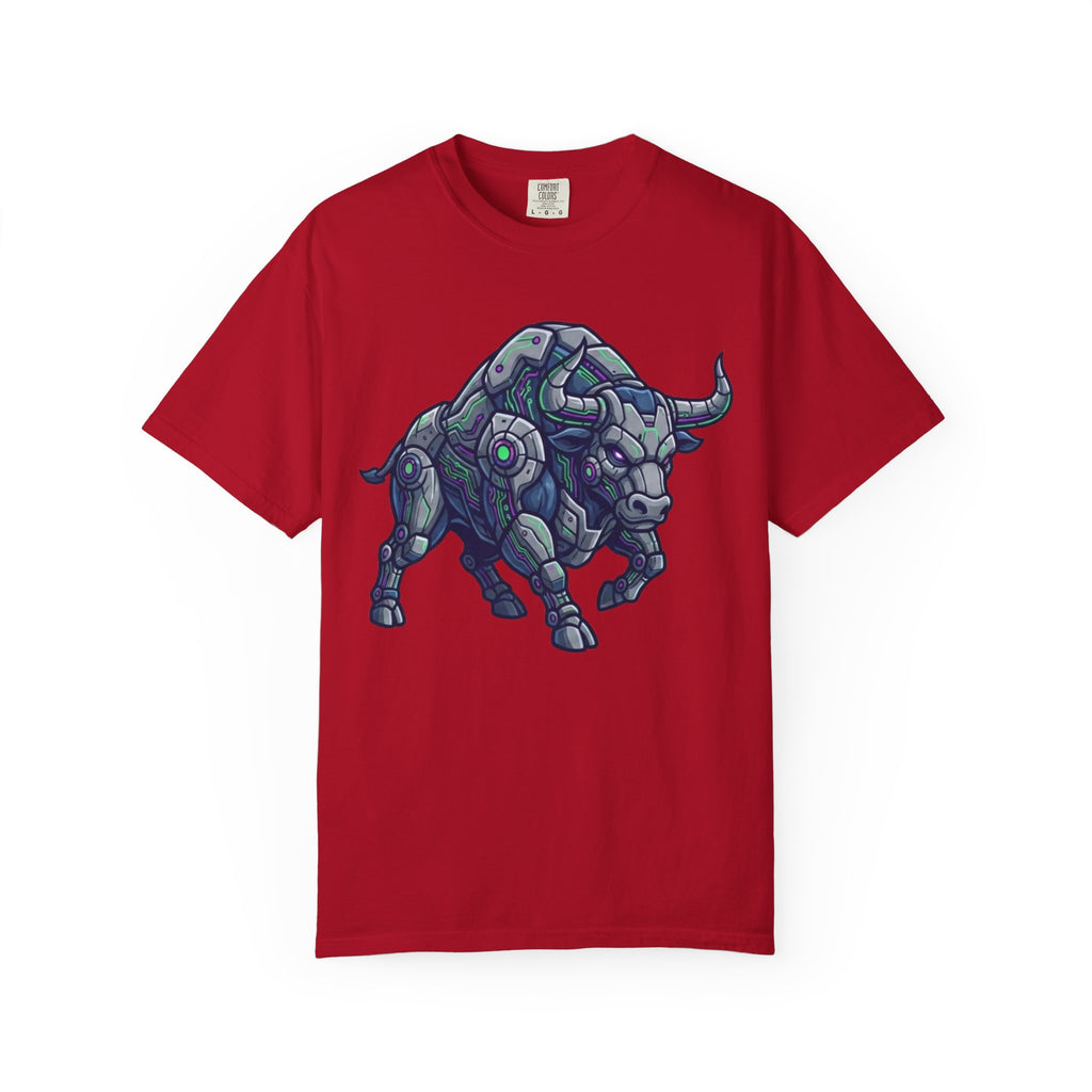 "Cyber Bull" Unisex Garment-Dyed Tee