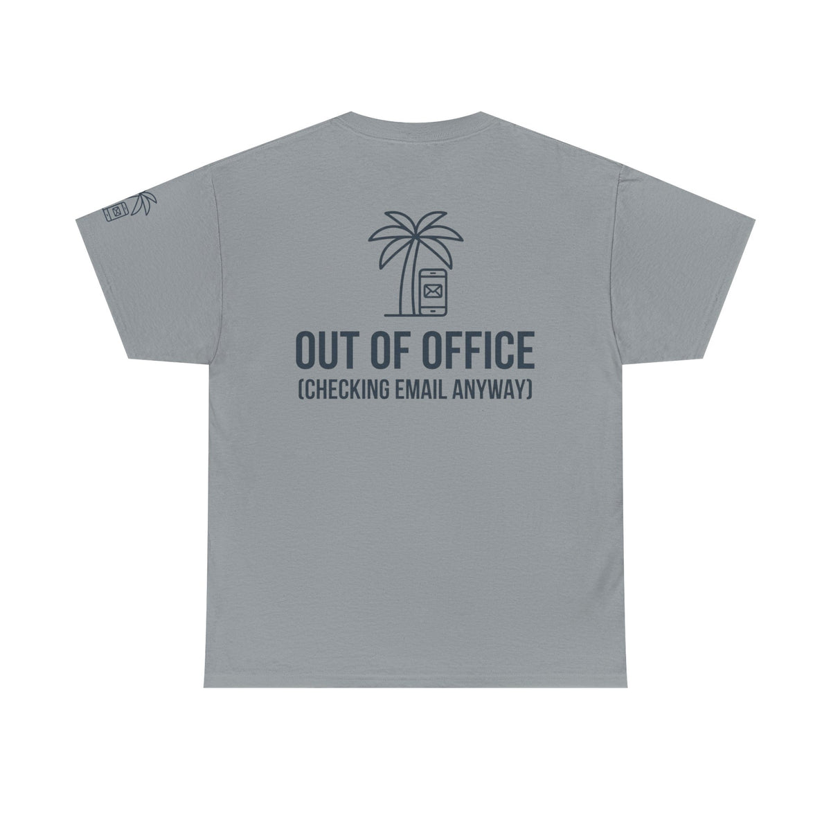 Color: Gravel | Out of Office Premium Graphic Tee