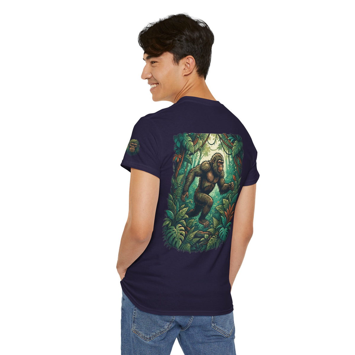 Color: Blackberry | The Bukit Timah Monkey Man (Singapore) Premium Graphic Tee
