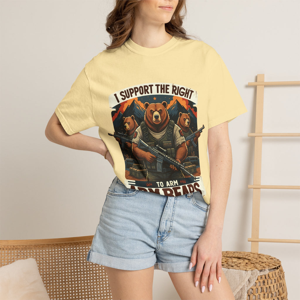 "The Right to Arm Bears (Mountain Division)" Unisex Garment-Dyed T-shirt