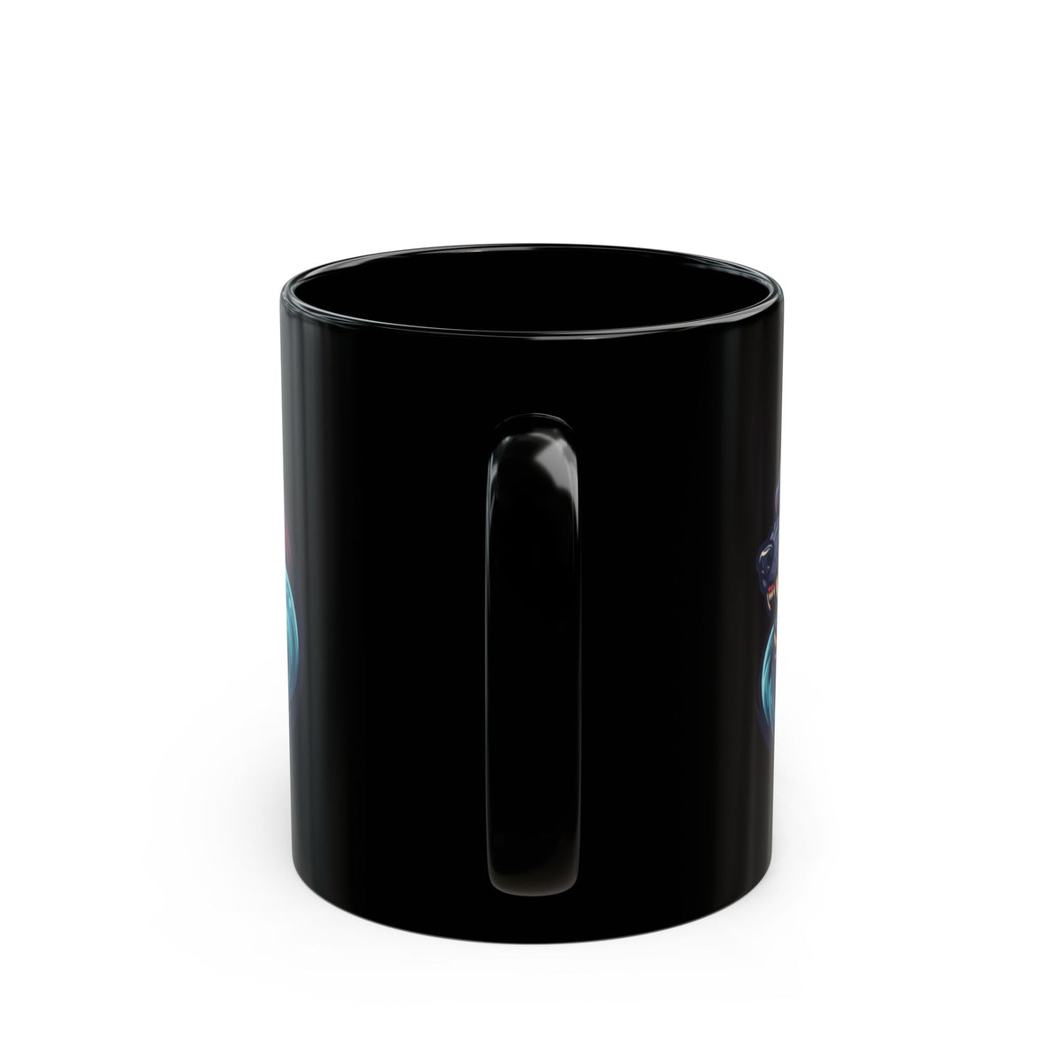 "Charybdis and Scylla (Greek Mythology)" Black Ceramic Mug — Graphic