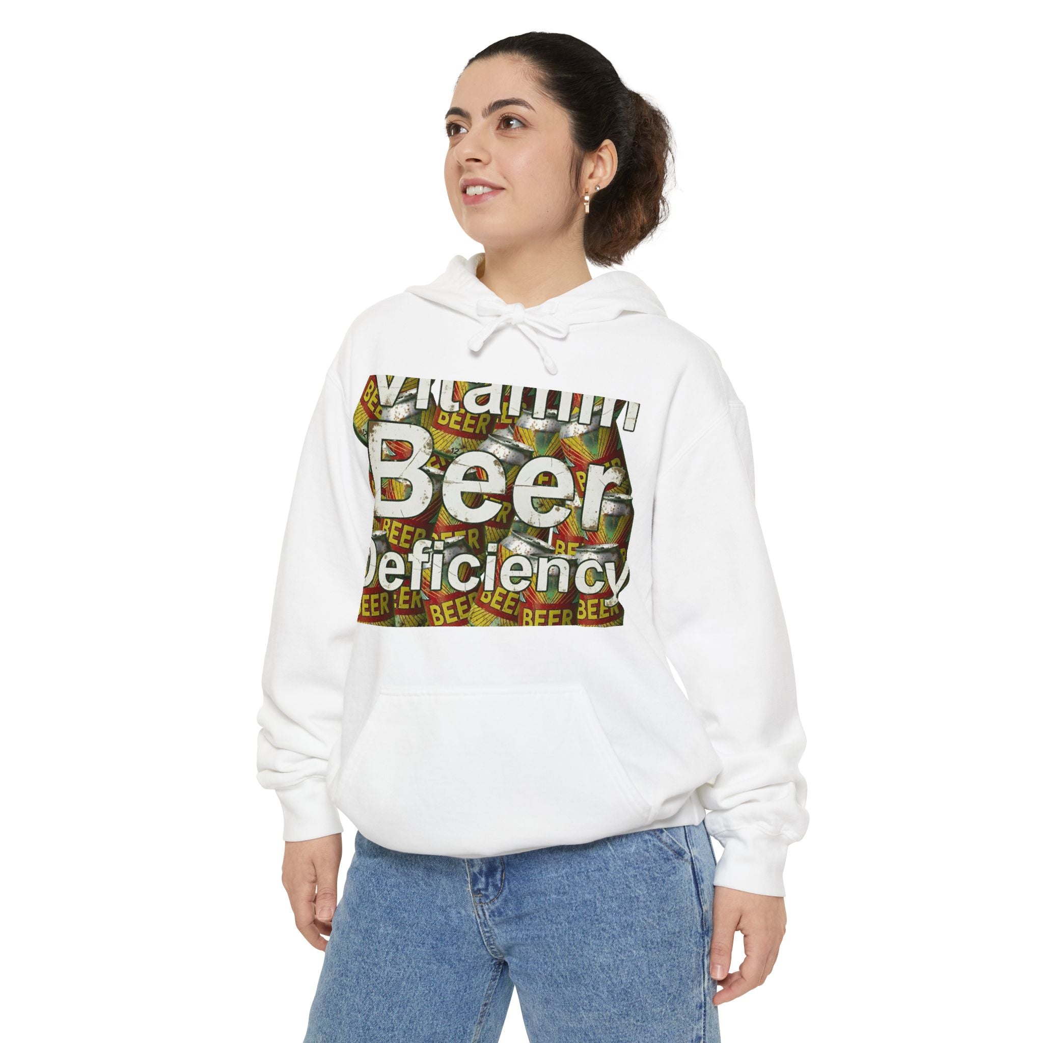 Vitamin Beer: My Daily Dose | Garment-Dyed Hoodie — AttitudeShirts