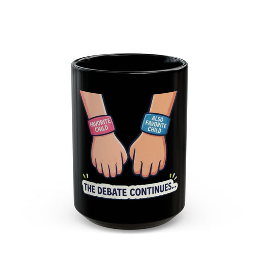 "Grandpa's Favorite" Black Ceramic Mug — Graphic