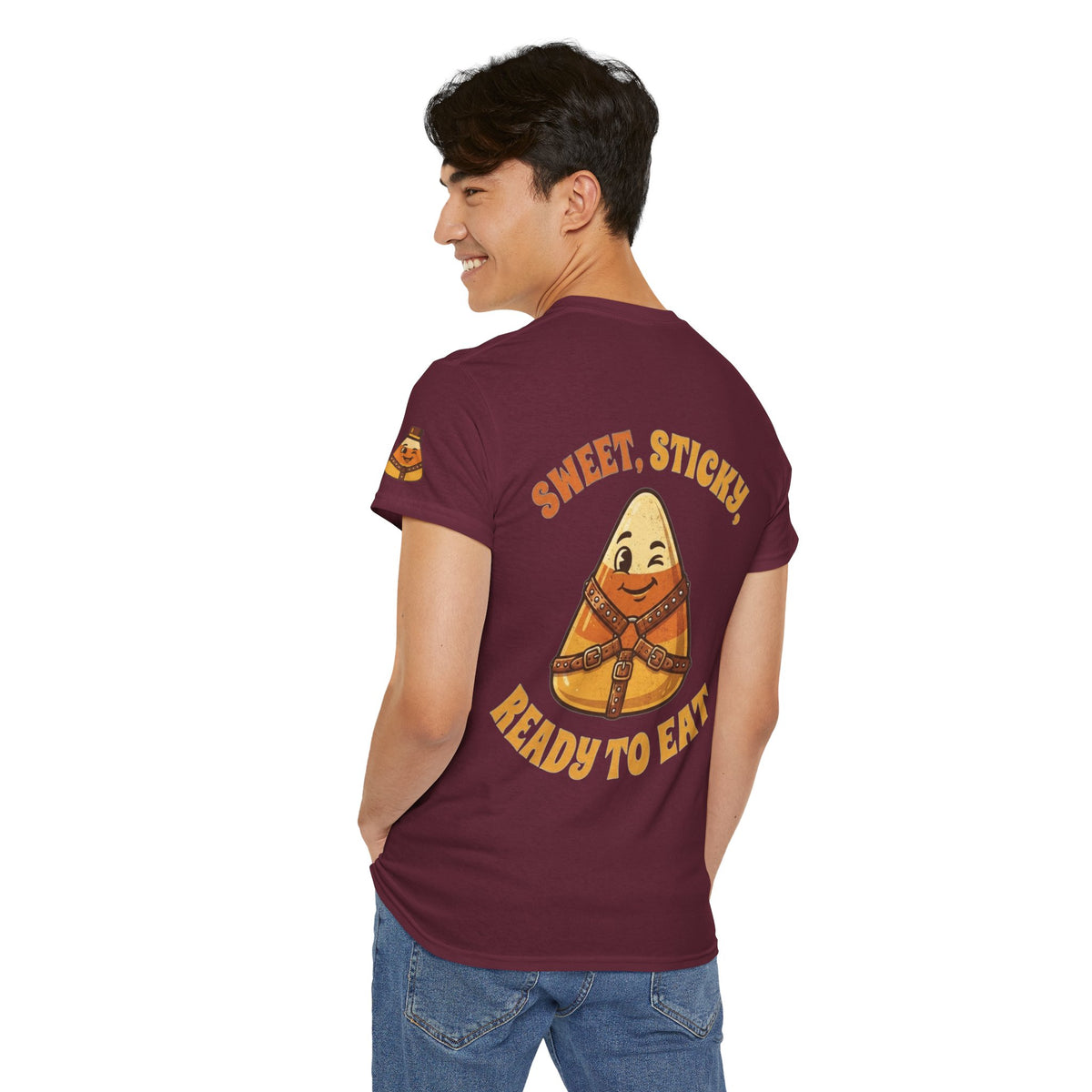 Color: Maroon | Sweet Sticky Ready to Eat Premium Graphic Tee