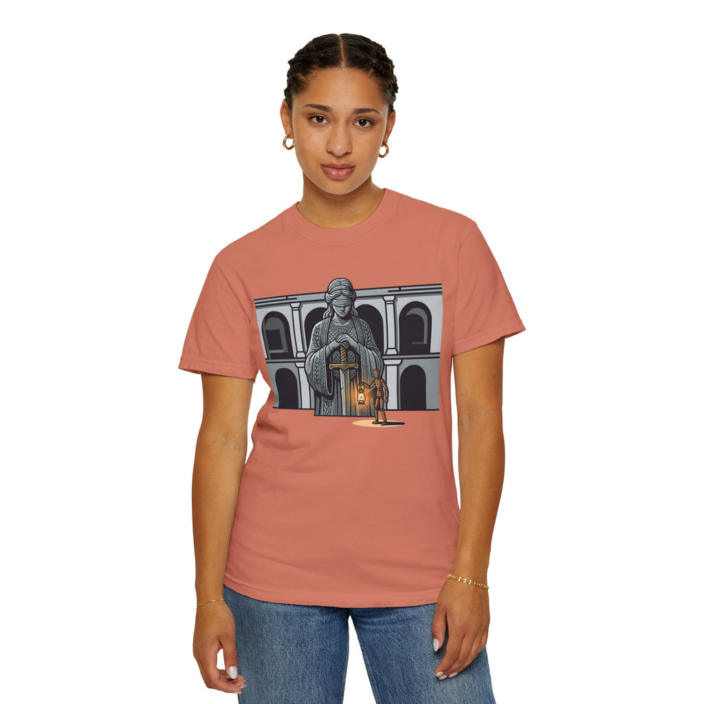"Blind Justice" Unisex Garment-Dyed Tee