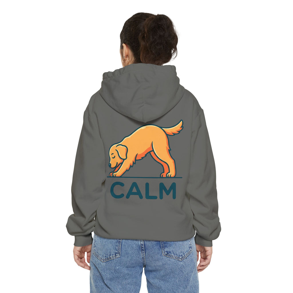 "Dog CALM" Garment-Dyed Hoodie