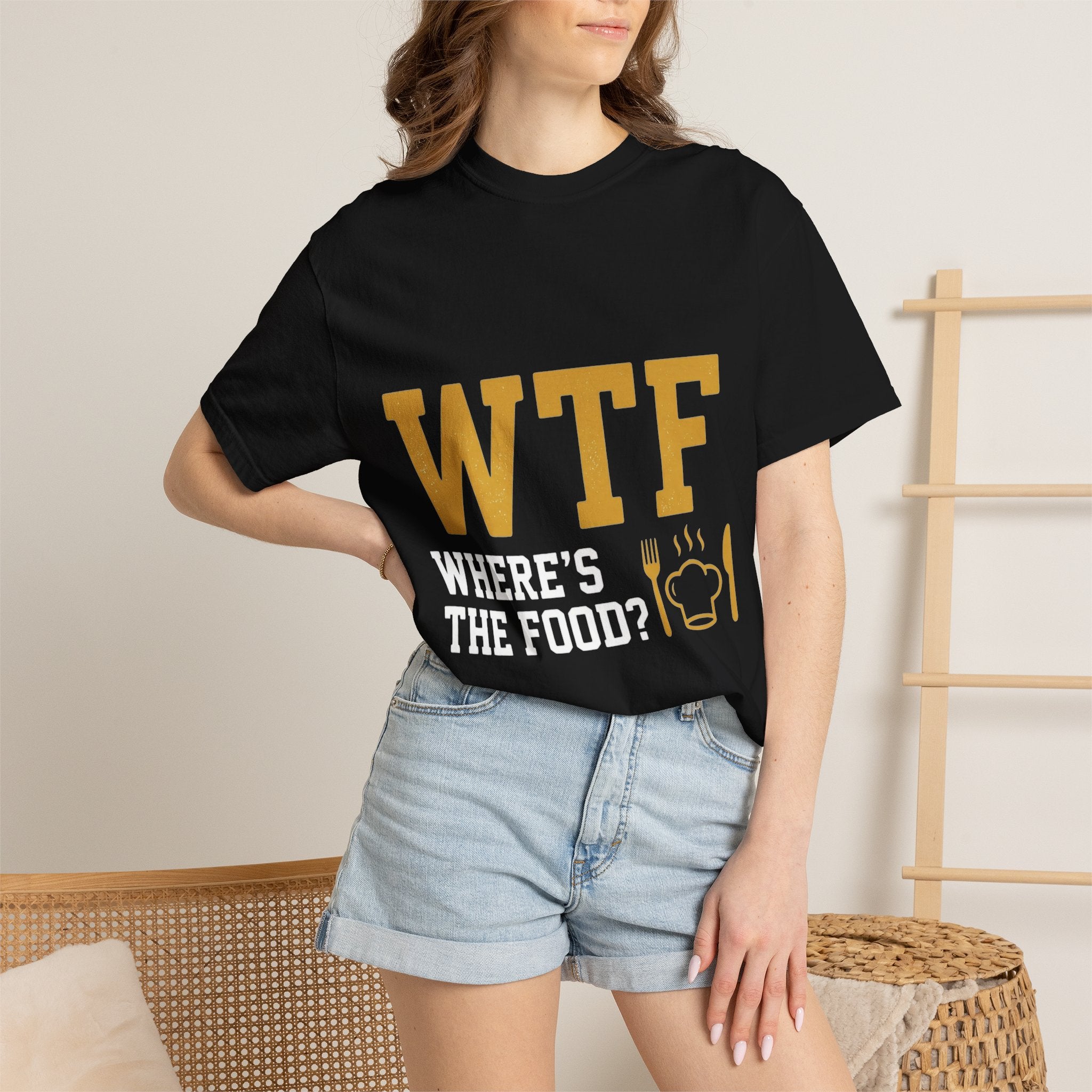 Hangry AF: WTF Where's The Food | Garment-Dyed Tee — AttitudeShirts
