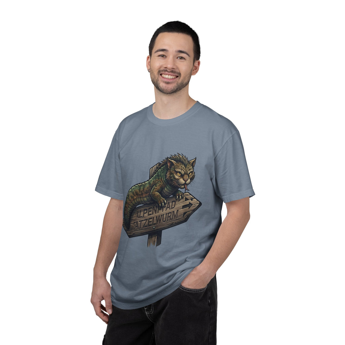 Color: Blue Jean | Tatzelwurm (Alpine Europe) Unisex Garment-Dyed Tee