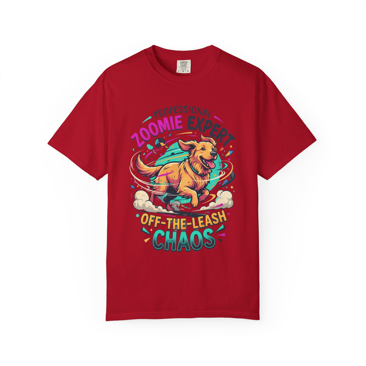Color: Red | Professional Zoomie Expert Unisex Garment-Dyed Tee