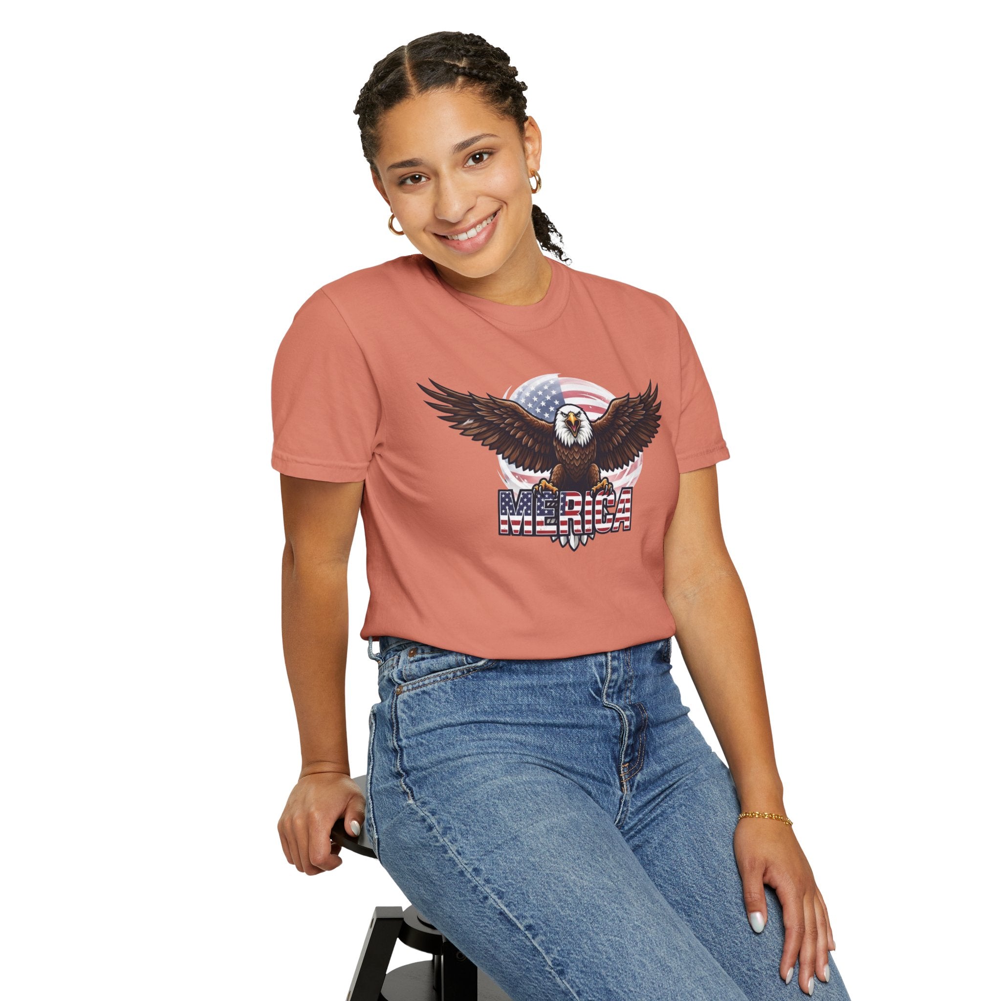 "Merica" Unisex Garment-Dyed Tee
