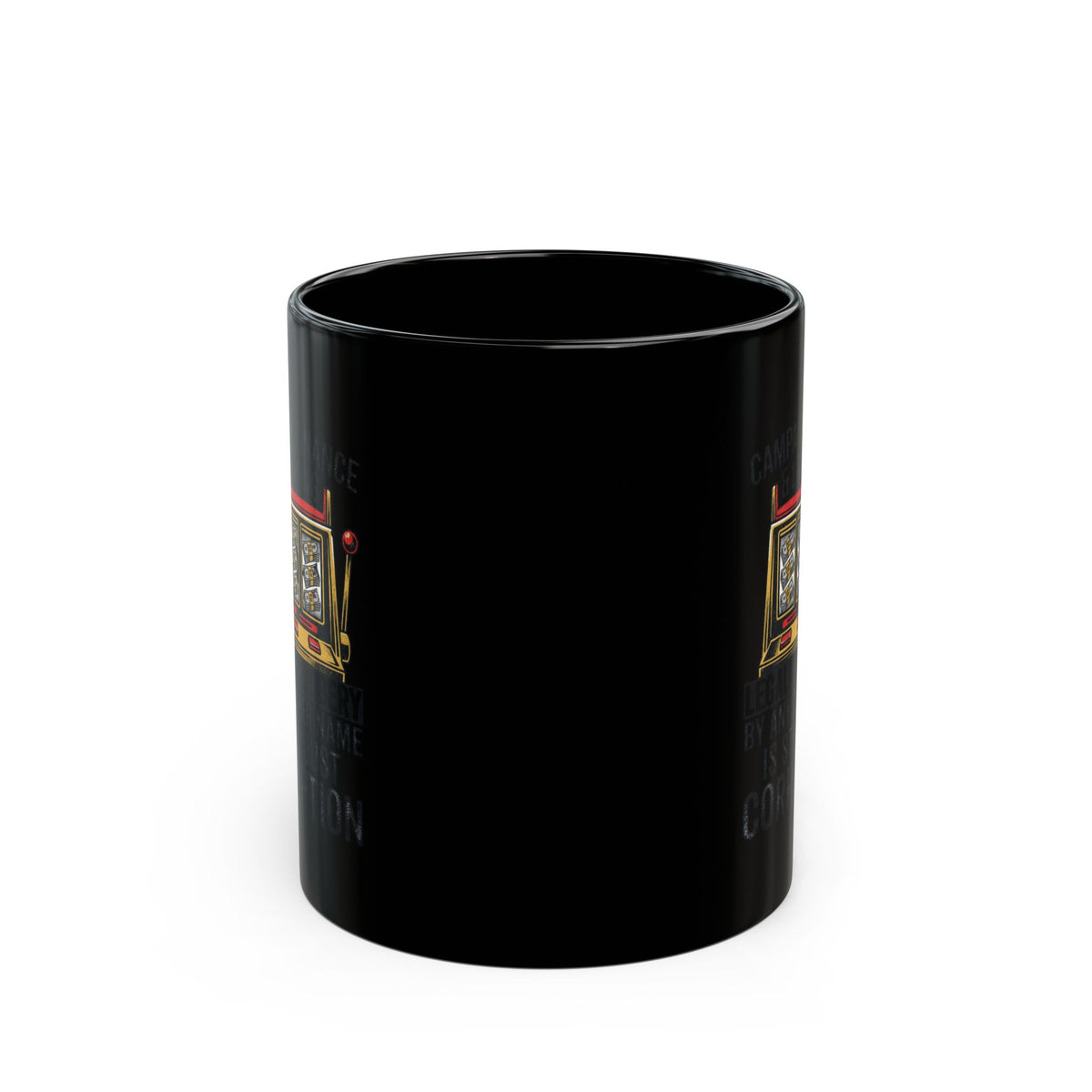 "Protest Series - Get Money Out Of Politics" Black Ceramic Mug