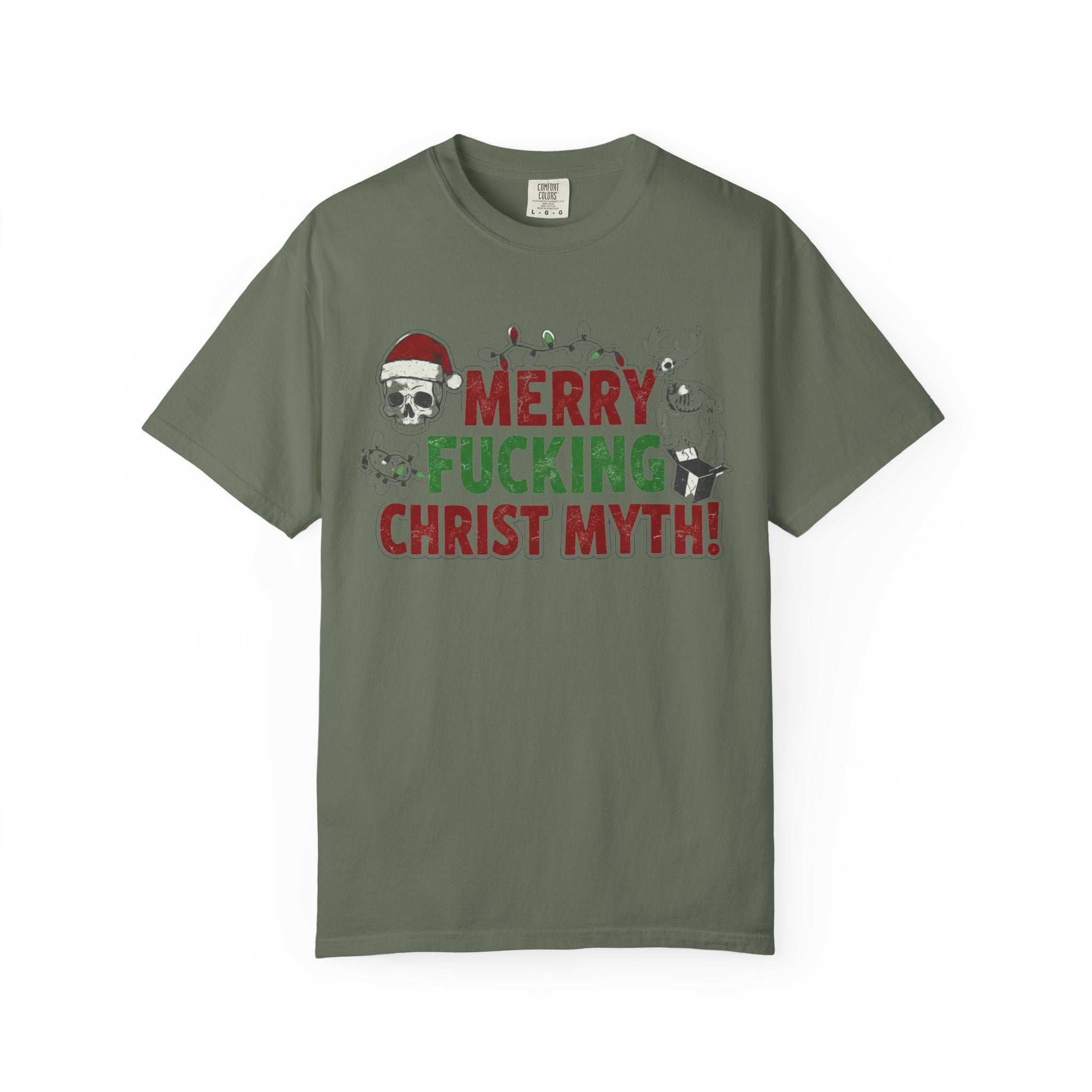 "MF Christ Myth" Unisex Garment-Dyed T-shirt