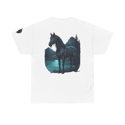 Color: White | Kelpie (Scottish Folklore) Premium Graphic Tee
