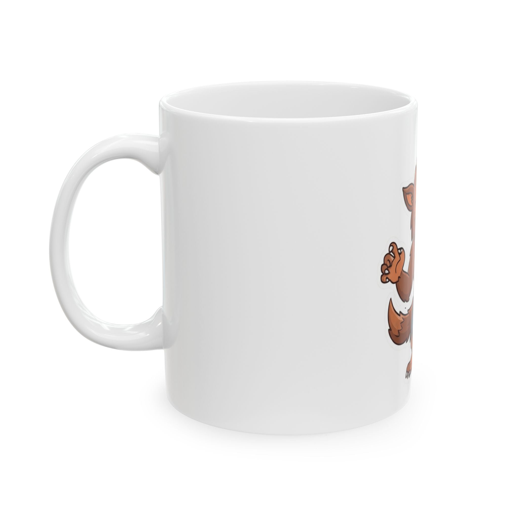"Werewolf" White Ceramic Mug